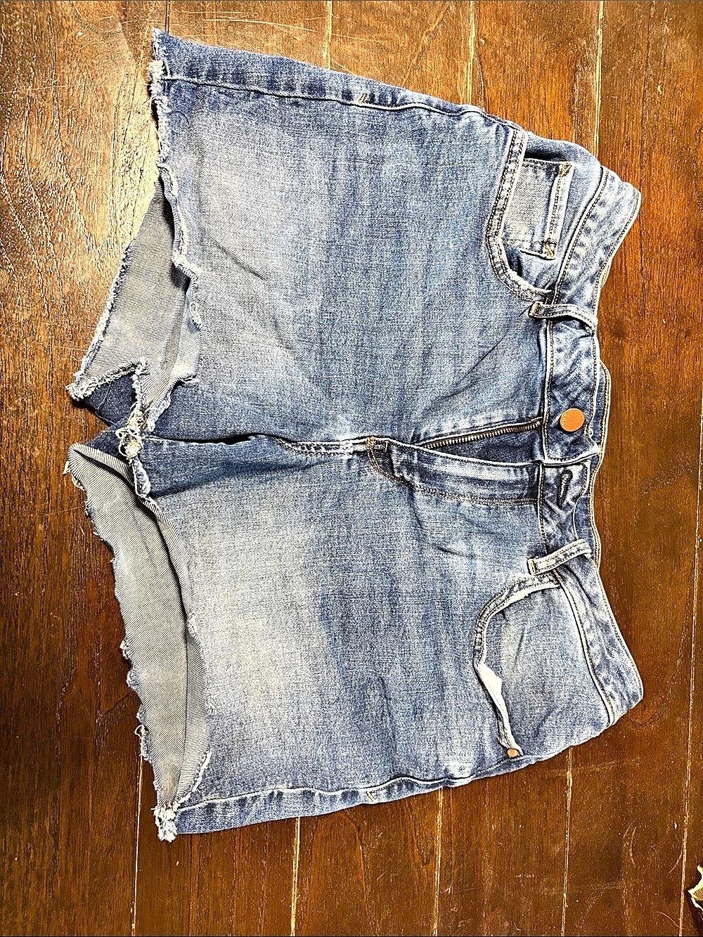 ANA Mid Rise Short Distressed Jean Shorts Size 16